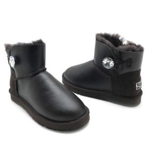 UGG BAILEY BUTTON BLING MINI Leather