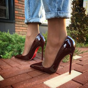 Туфли женские Christian Louboutin Pigalle Bordo