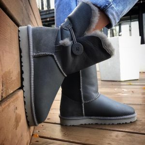 Угги женские UGG BAILEY BUTTON Leather