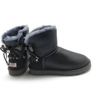 Угги женские UGG SELENE BAILEY BOW MINI Leather