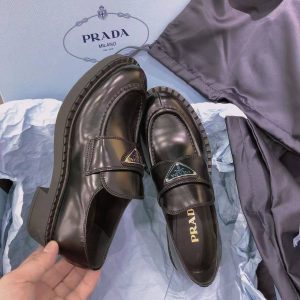 Лоферы женские Prada Chocolate