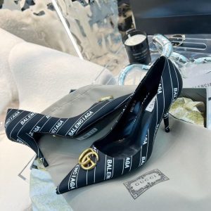 Туфли женские коллаборация Balenciaga и Gucci