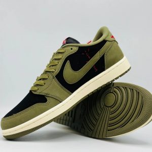 Кроссовки Nike AIR JORDAN LOW TRAVIS SCOTT OLIVE