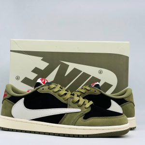 Кроссовки Nike AIR JORDAN LOW TRAVIS SCOTT OLIVE