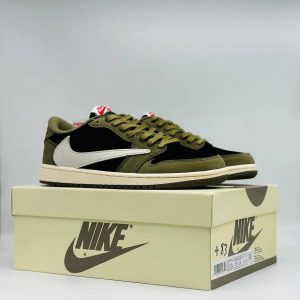 Кроссовки Nike AIR JORDAN LOW TRAVIS SCOTT OLIVE