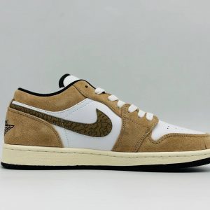 Кроссовки Nike Air Jordan 1 Low SE Brown Elephant